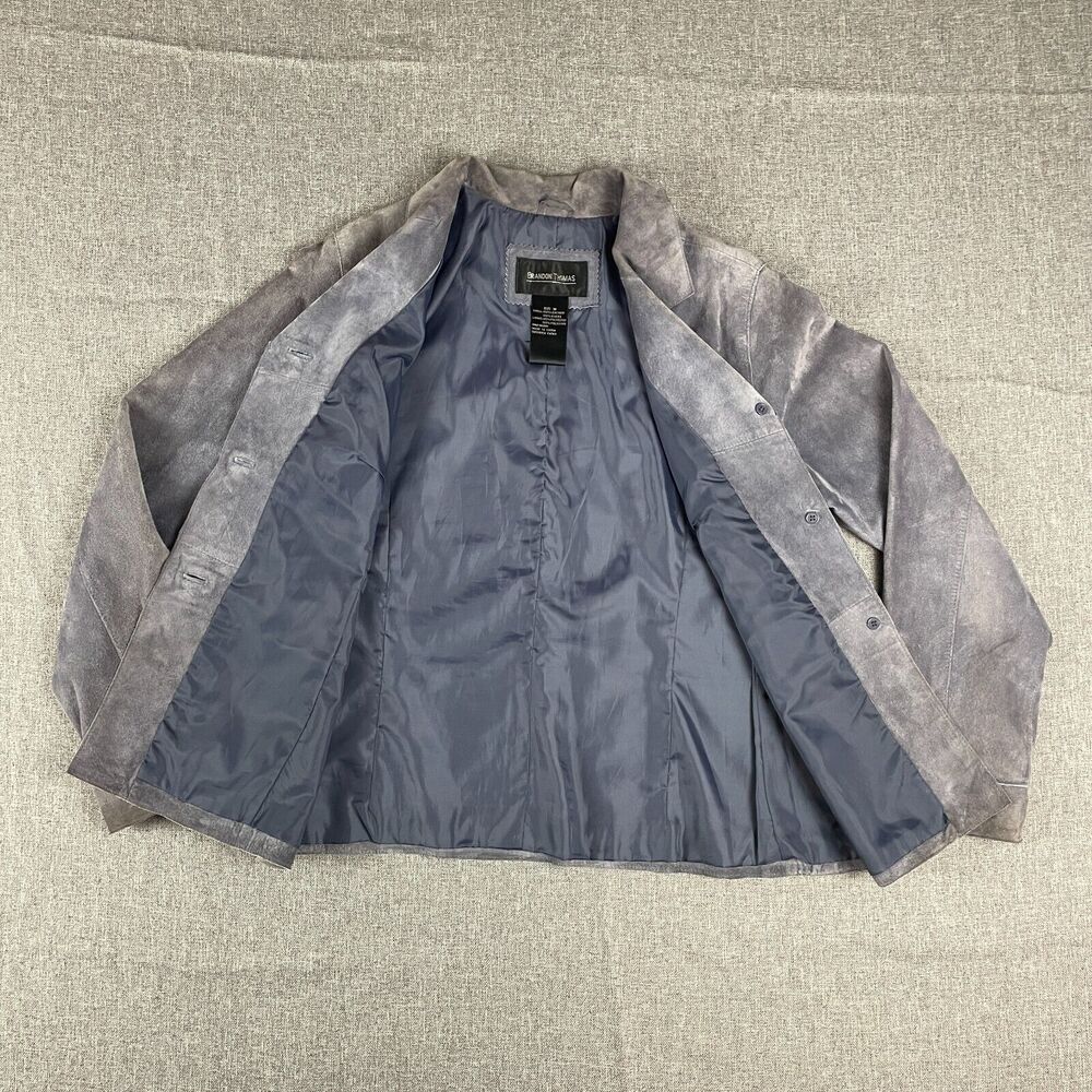 Vintage Brandon Thomas Lavender Purple Suede Leather Jacket Women Western Size M - Picture 11 of 11